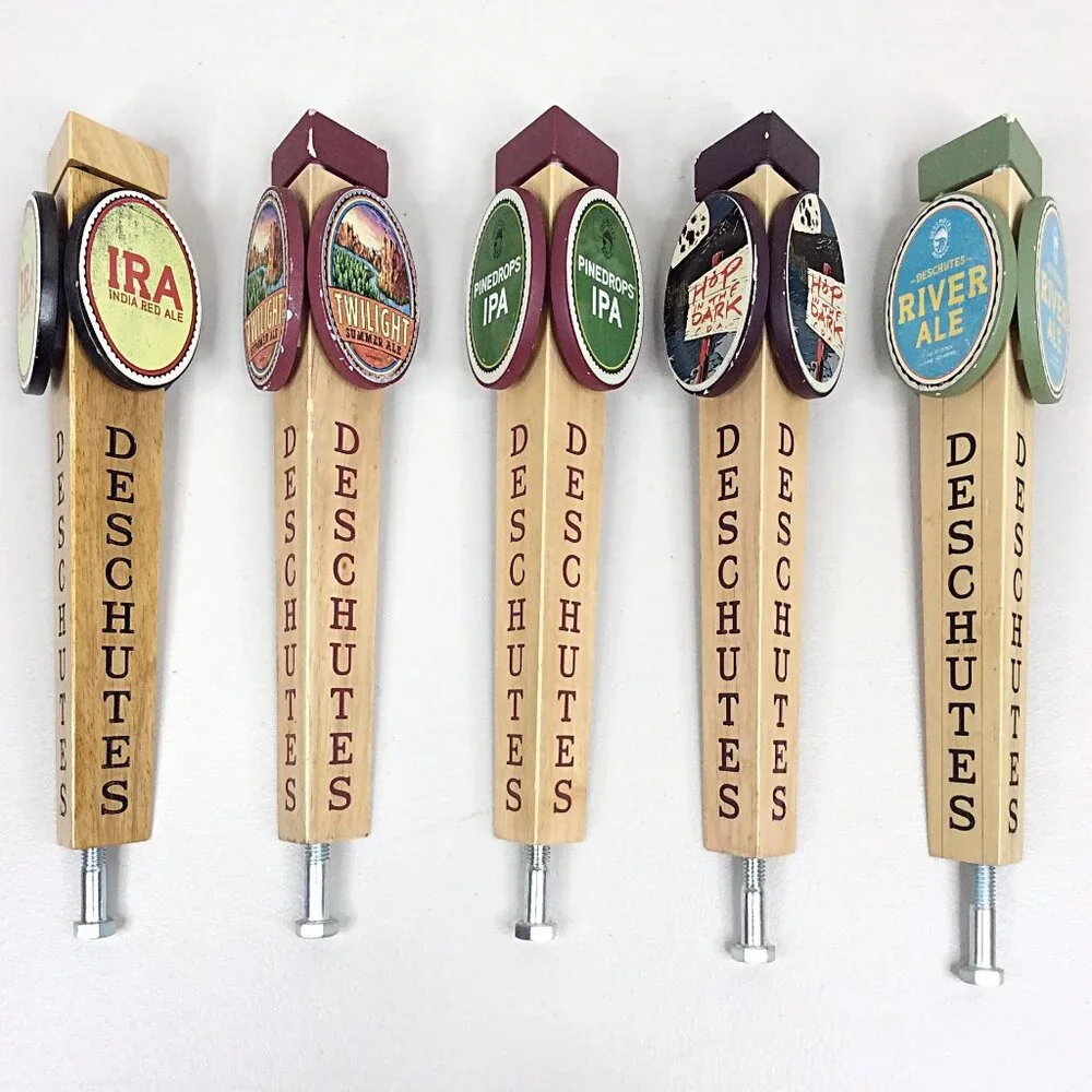 Lot of 5 Deschutes Brewing Beer‎ Tap Handles IRA Pinedrops IPA Hop in the Dark